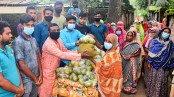 বগুড়ায় মমতাজ মাসুমা ফাউন্ডেশনের উদ্যোগে মৌসুমী ফল বিতরণ 