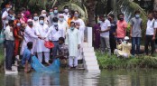 শাজাহানপুরে জাতীয় মৎস্য সপ্তাহে
পোনামাছ অবমুক্ত করণ